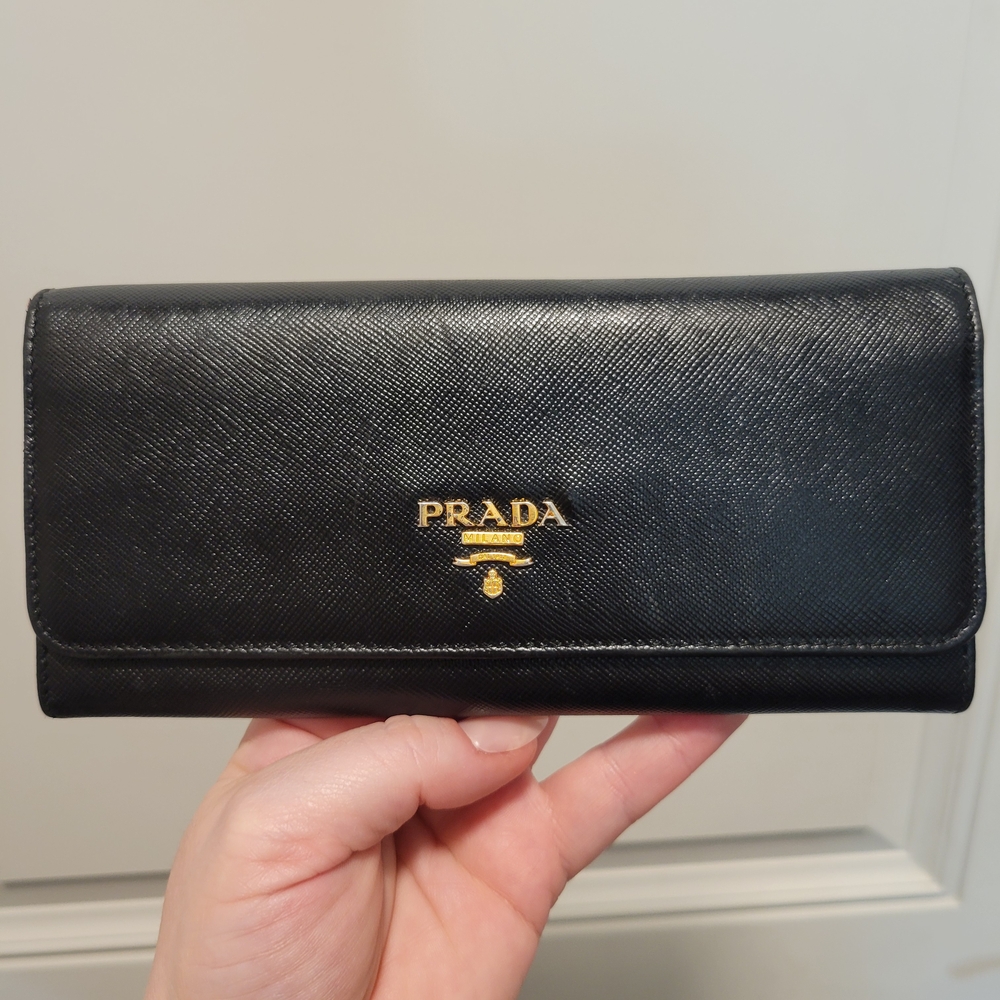 Prada Large Saffiano Leather Wallet